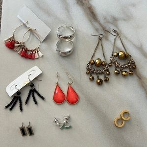Assorted Earrings - Eight Pairs